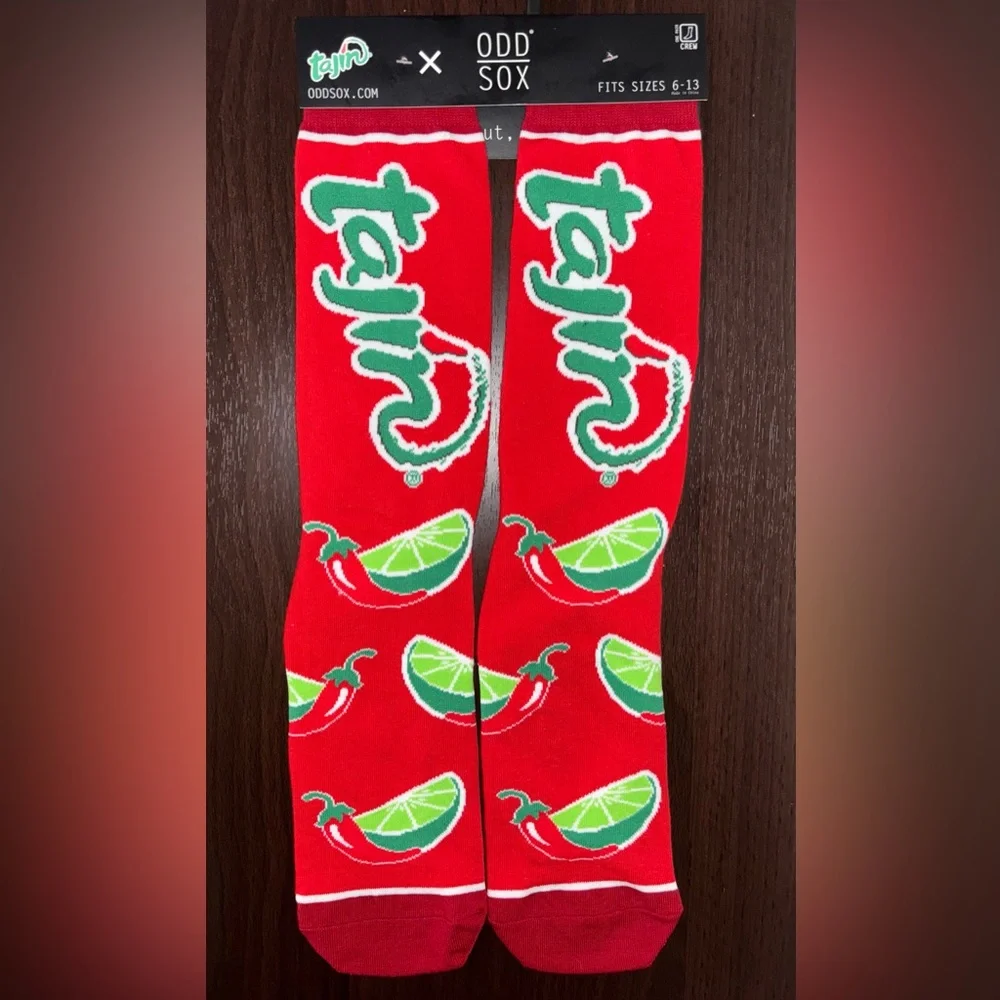 TAJIN ODD SOX NOVELTY CREW SOCKS NWT MEN’S SHOE SIZE 6-13